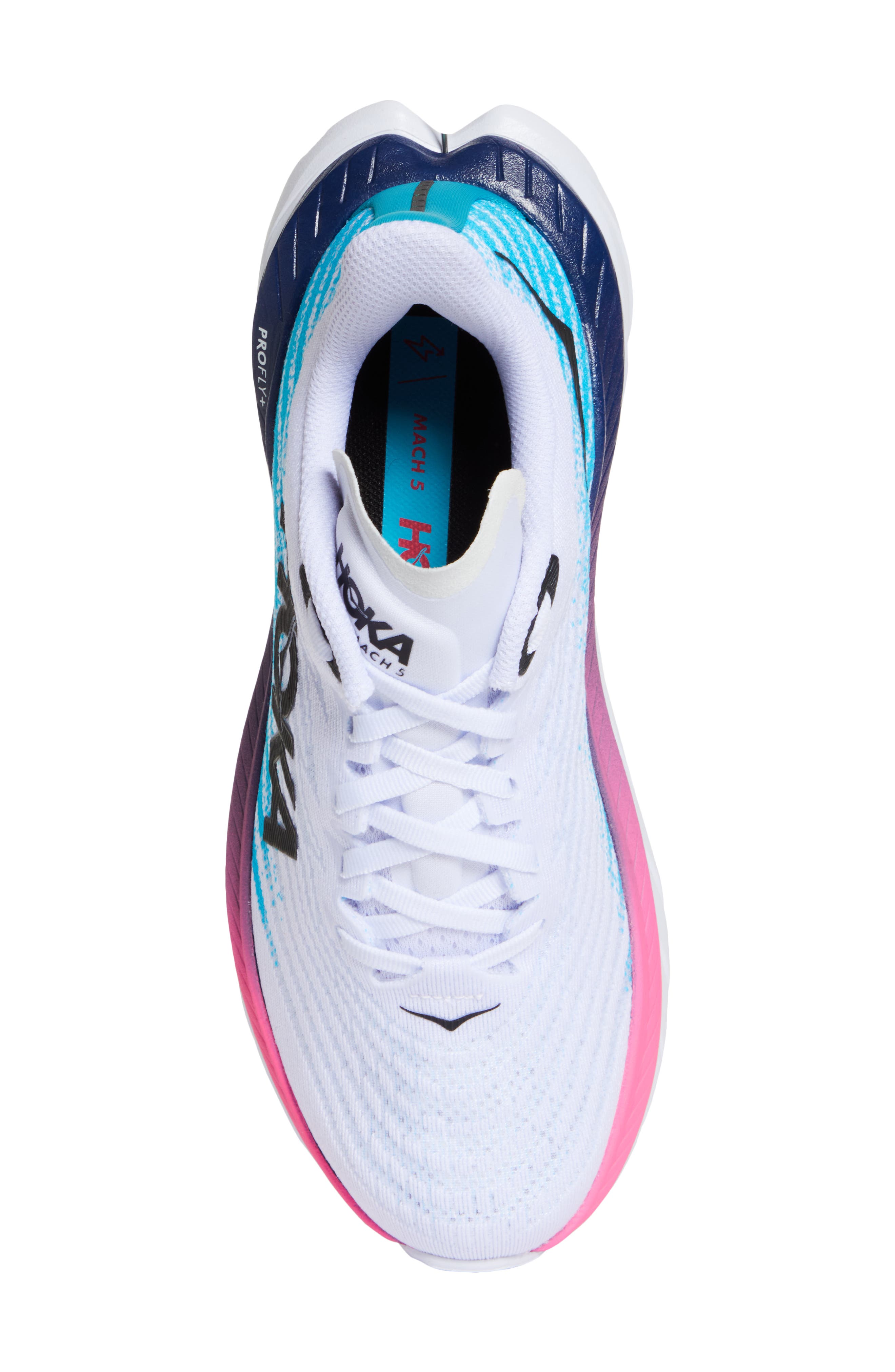 Mach 5 Running Shoe, Alternate, color, WHITE / SCUBA BLUE