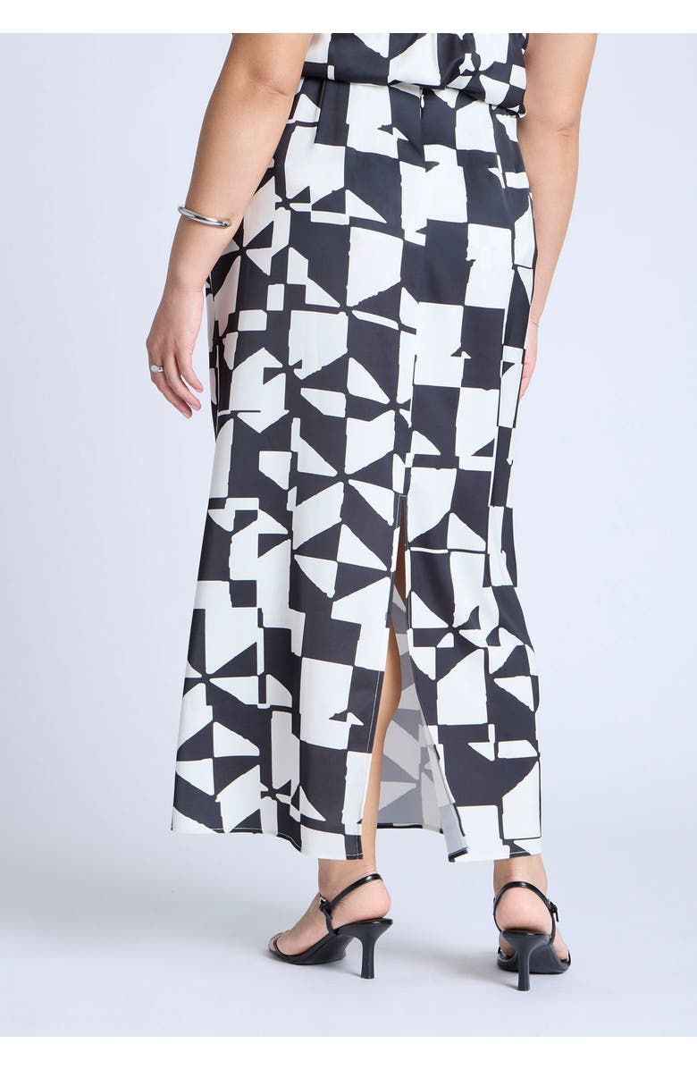 ELOQUII Satin Maxi Skirt, Alternate, color, All There