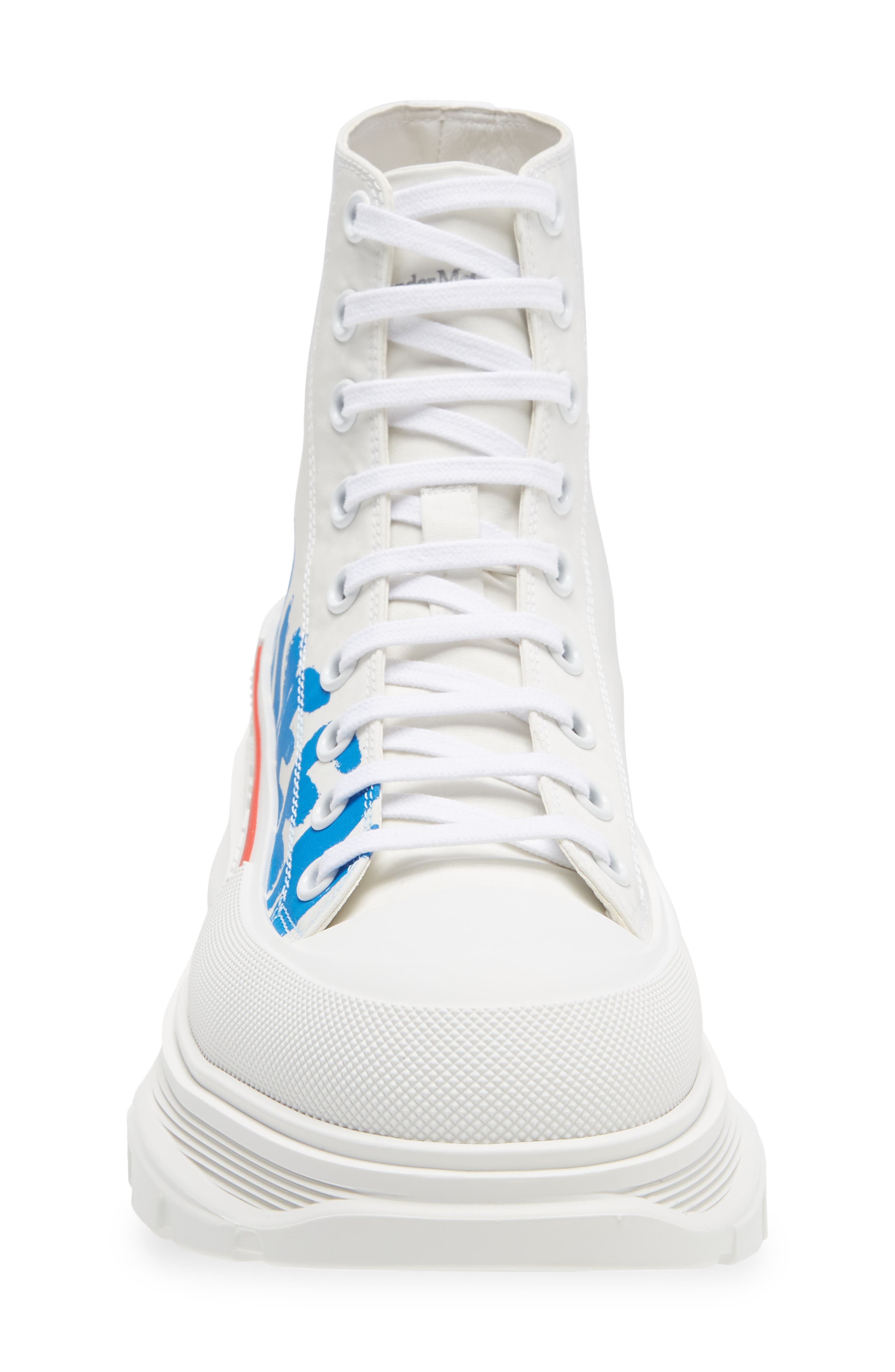 McQueen Tread Slick Graffiti High Top Sneaker, Alternate, color, 
