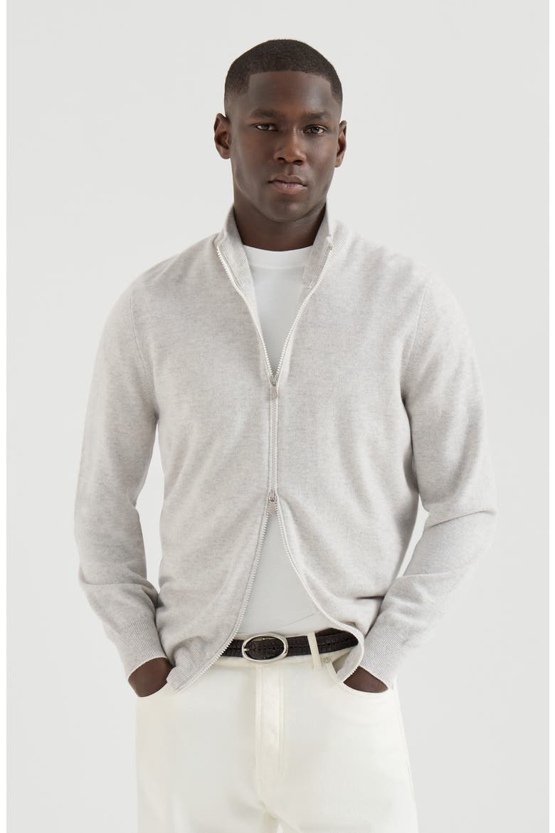 Cashmere cardigan, Main, color, Fog