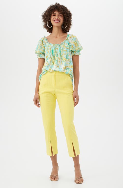Shop Trina Turk North Beach Ankle Drop Pants In Daisy