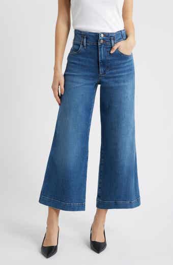The Seamed High Waist Ankle Wide Leg Jeans