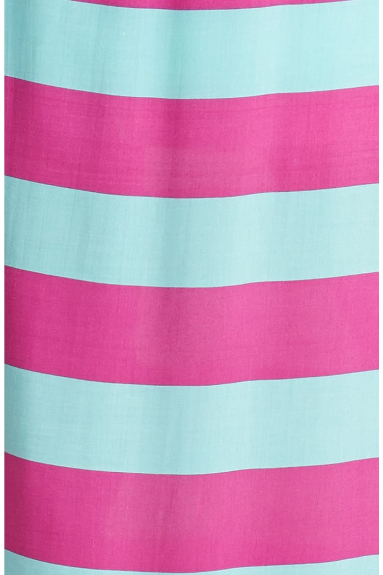 'Magnolia' Stripe Strapless Maxi Dress, Alternate, color, WATERFALL/ PLUM