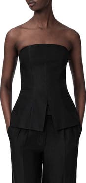 AllSaints Charley Strapless Top