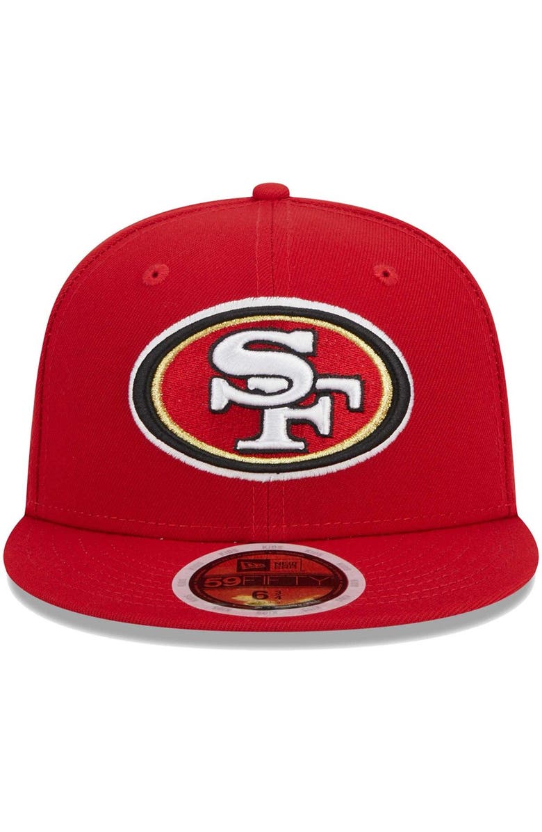 New Era Youth New Era Scarlet San Francisco 49ers Main 59FIFTY Fitted Hat, Alternate, color, Scarlet