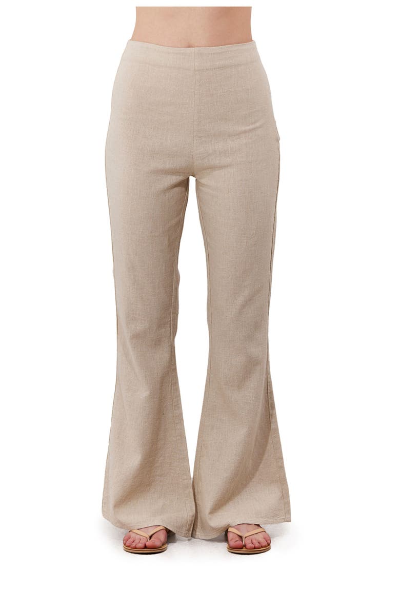 Gottex Beach Life Terra High Waist Beach Pant Cover-Up, Main, color, Natural