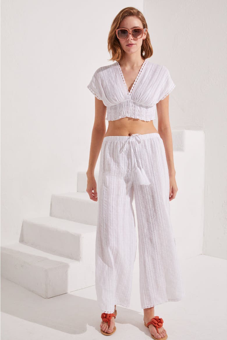 Muscha Pants, Alternate, color, White