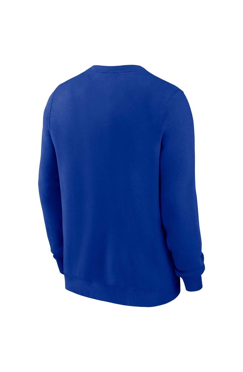 Nike Men's Nike Royal Denver Broncos Rewind Club Pullover Sweatshirt, Alternate, color, 