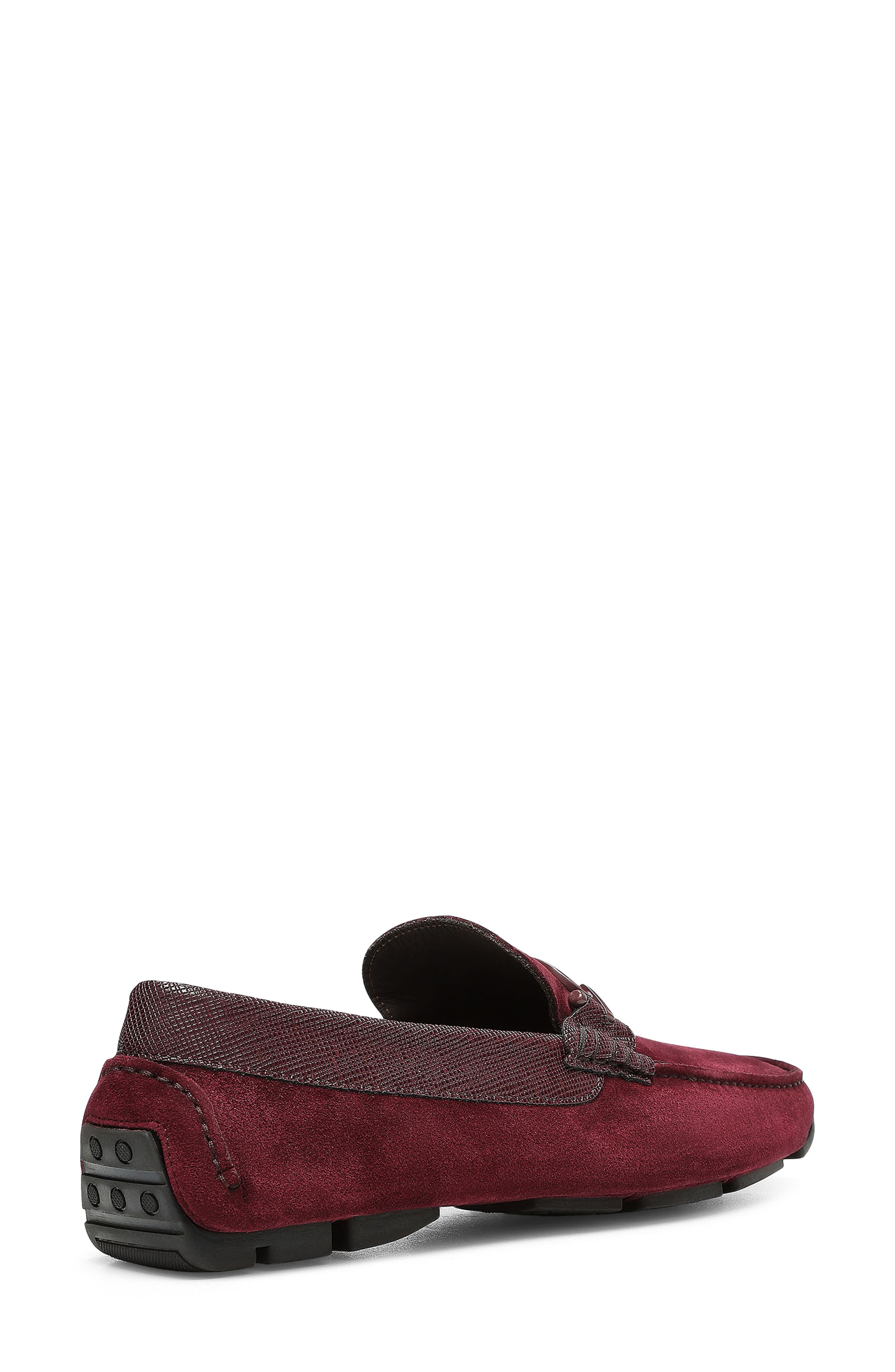 Dacio II Driving Loafer, Alternate, color, BURGUNDY