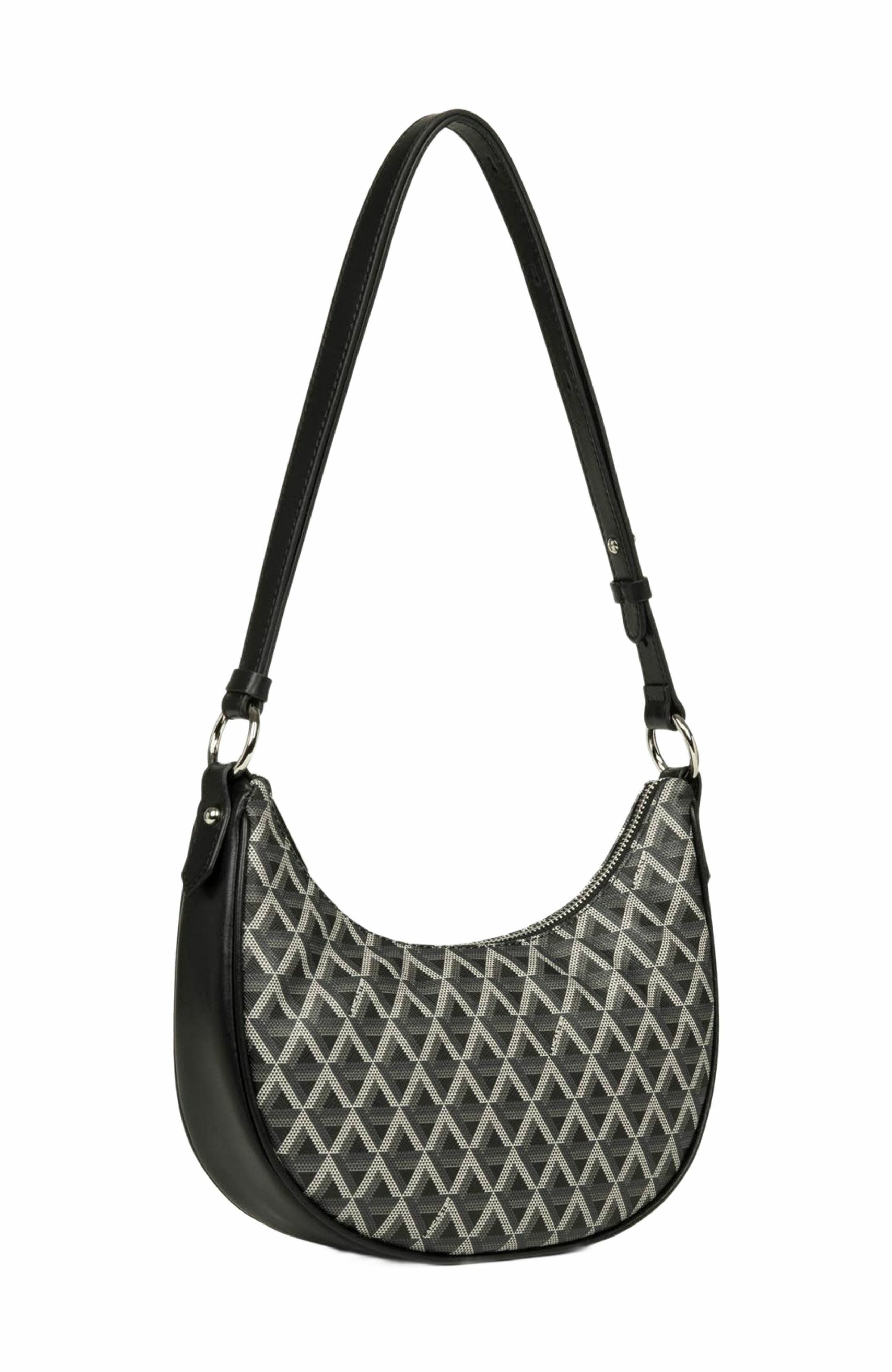 Lancaster Zipped Hobo Bag Ikon IT, Alternate, color, Noir