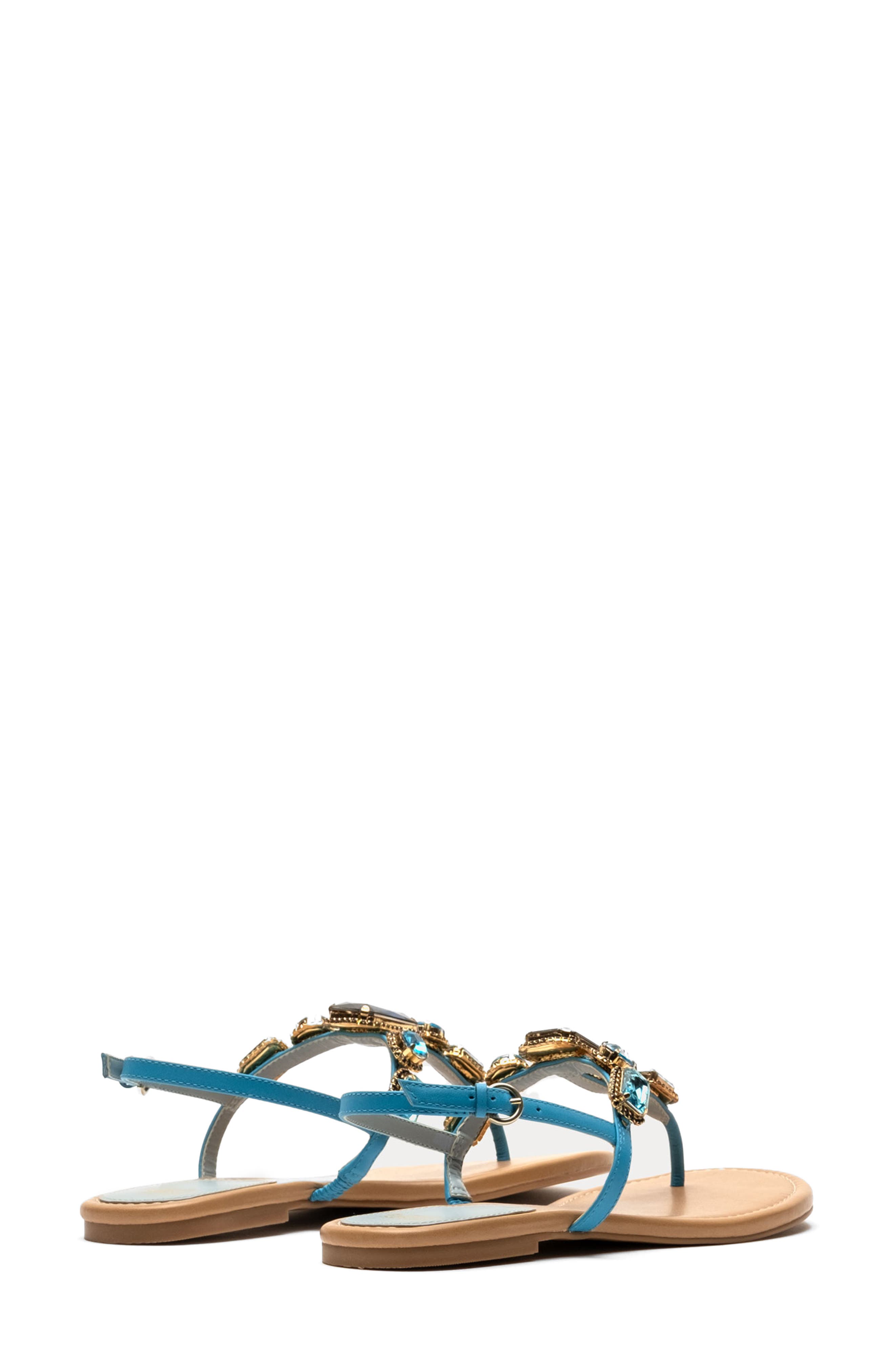 Frances Valentine Tillie Stone Thong Sandal, Alternate, color, Blue