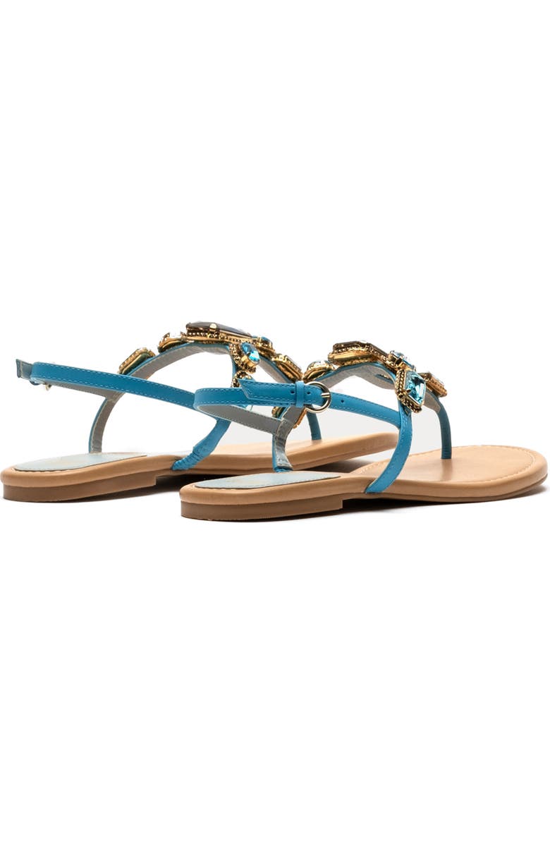 Frances Valentine Tillie Stone Thong Sandal, Alternate, color, Blue