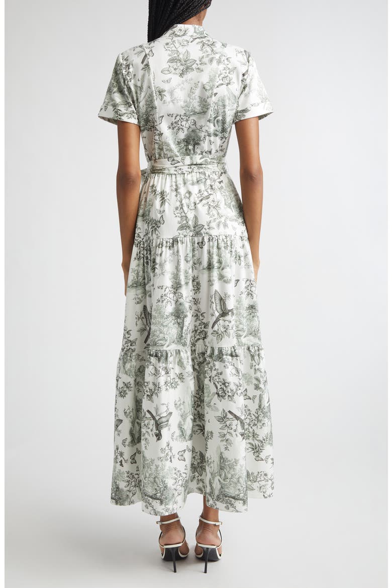 Lucy Toile Print Belted Maxi Shirtdress, Alternate, color, DAYBREAK