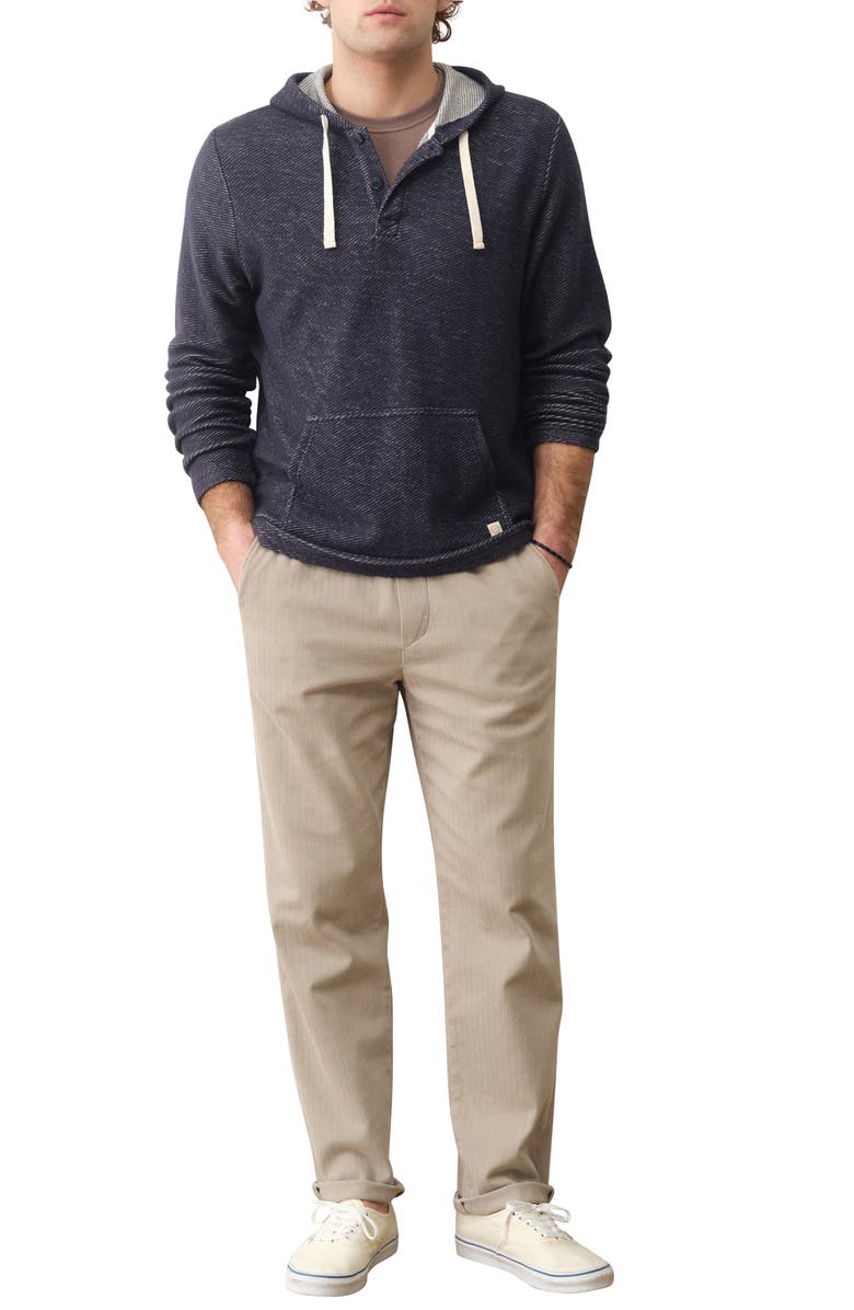 Marine Layer Portola Beach Hoodie, Alternate, color, Navy/ White