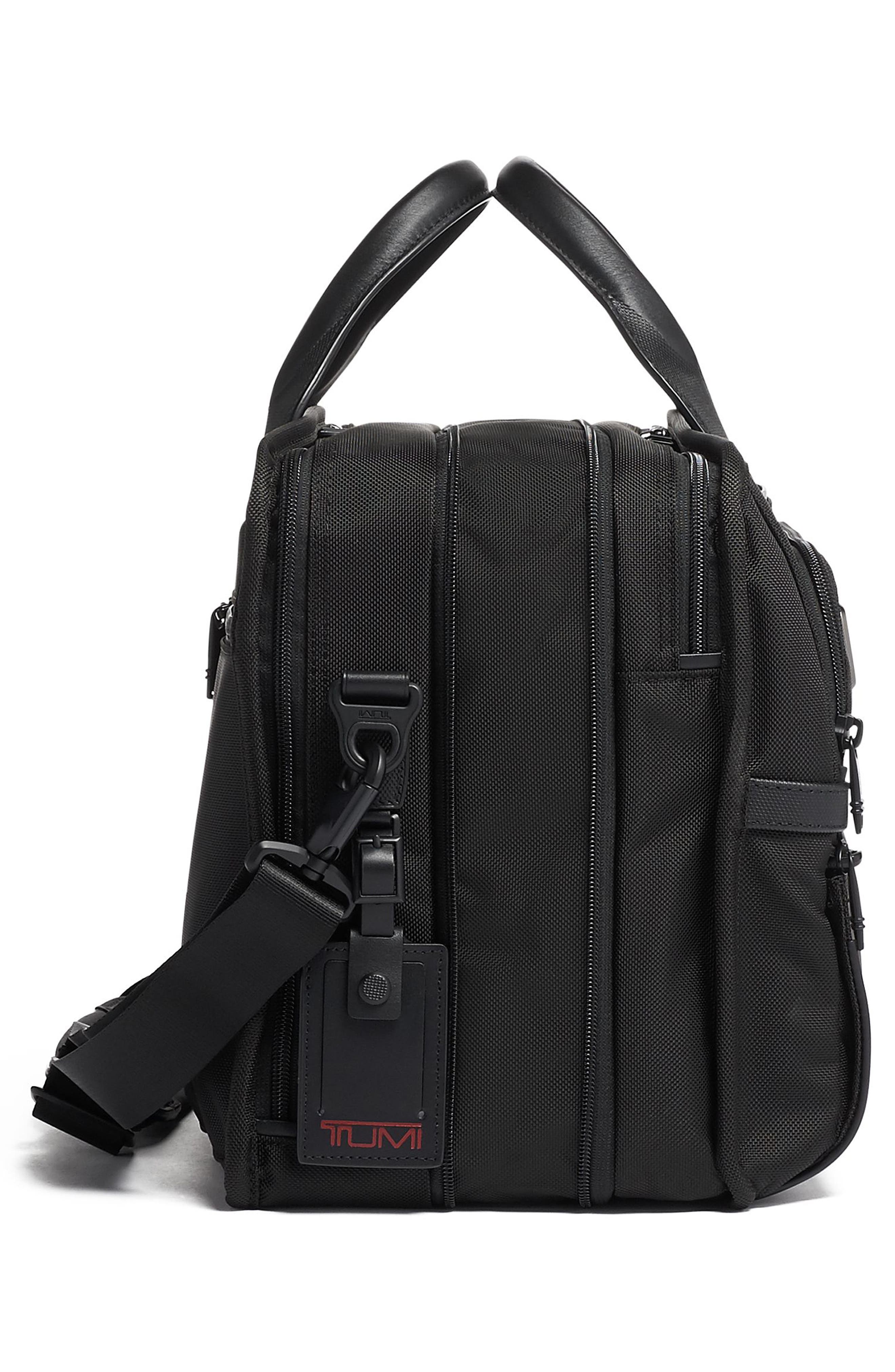 TUMI Alpha 3 T-Pass<sup
®</sup
 Expandable Laptop Briefcase, Alternate, color, Black