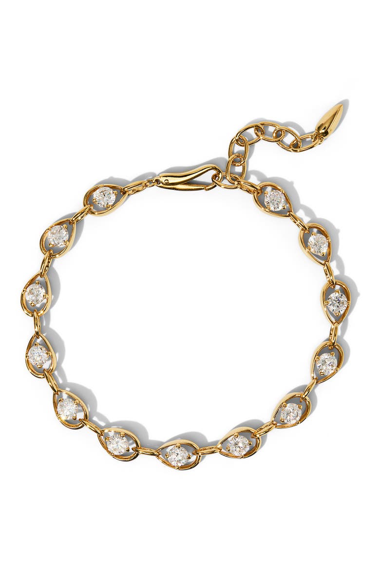 It Girl Cubic Zirconia Bracelet, Main, color, GOLD