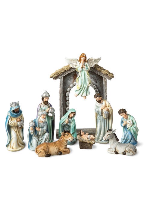 11pcs Deluxe Resin Nativity Figurine Set