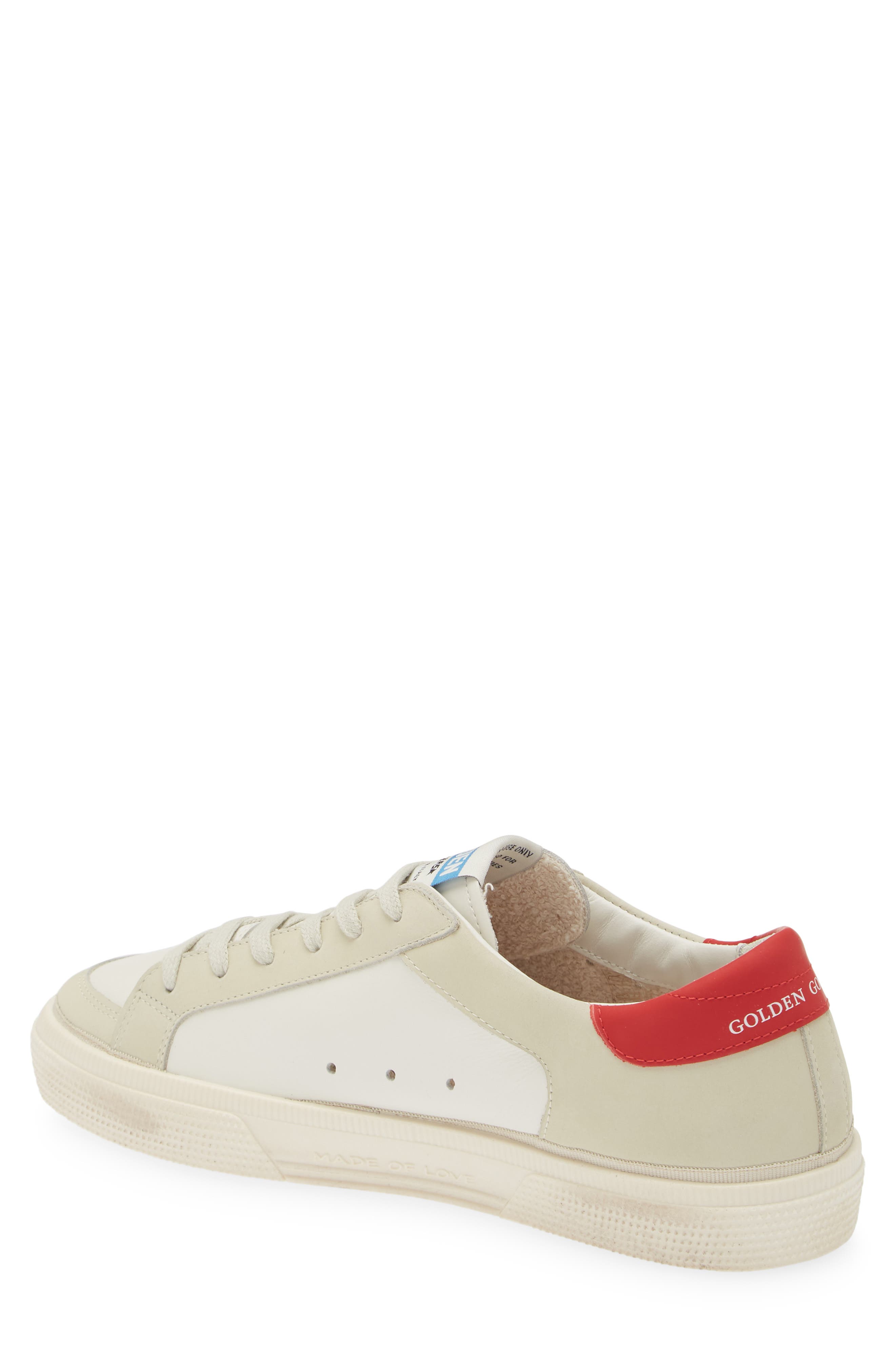 Golden Goose Kids' May School Leather Sneaker, Alternate, color, 