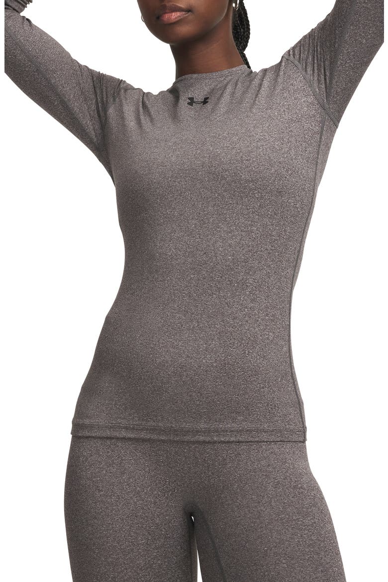 ColdGear® Performance Crewneck Top, Main, color, 019 CHARCOAL