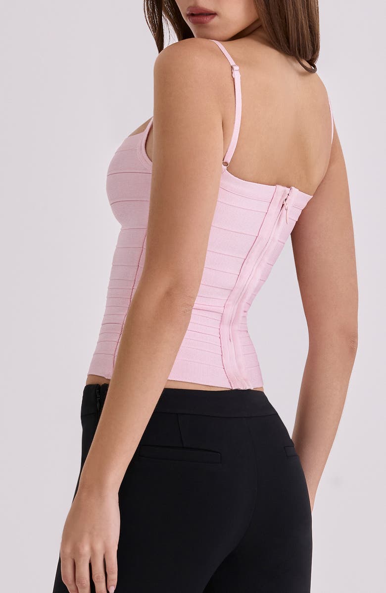 HOUSE OF CB The Body Bandage Top, Alternate, color, Pink