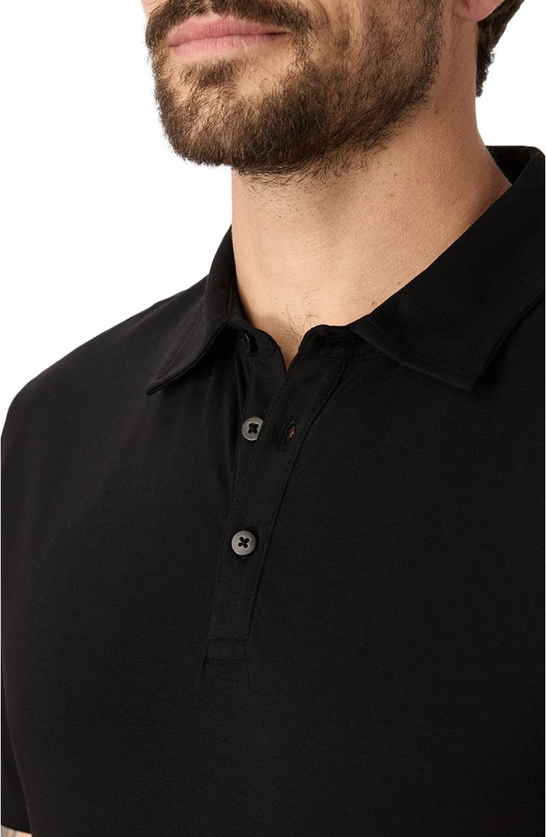 Pact Luxe Essential Slim Polo Made With Organic Cotton, Alternate, color, Black
