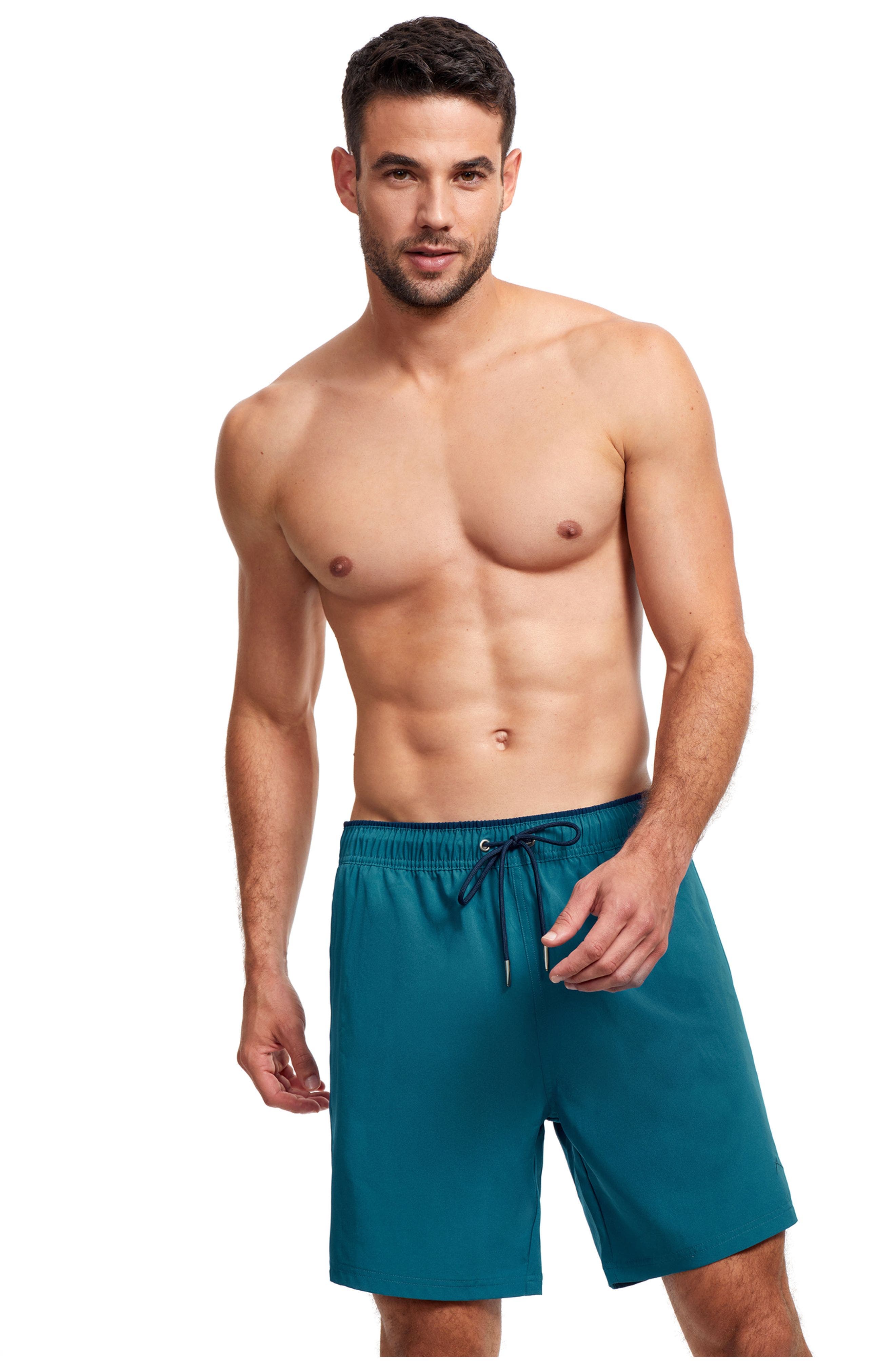 Gottex Men 7" swim shorts in Petrol Navy 