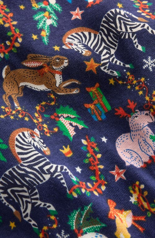 Boden Snug Long John Pajamas Medieval Christmas Party In Multi