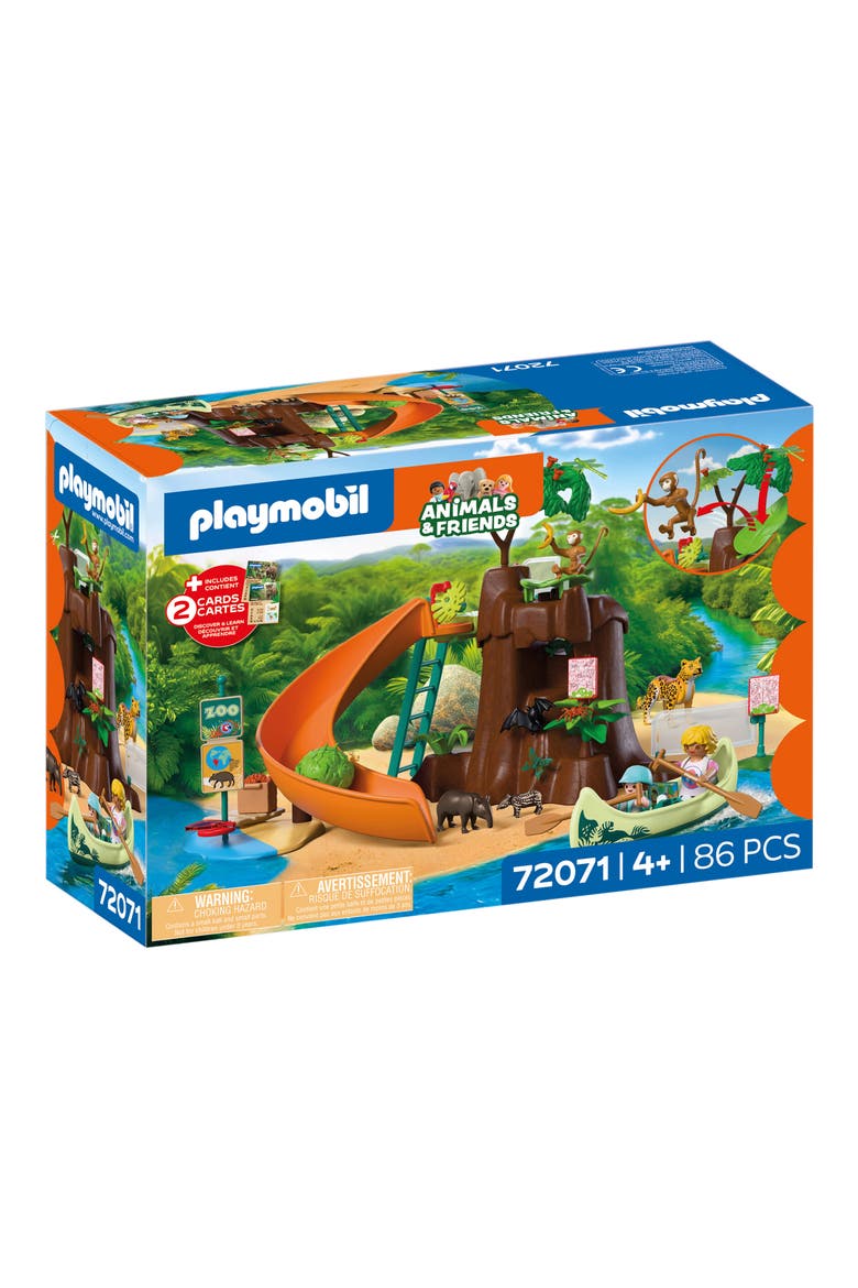 Zoo: Jungle Adventure 72071 86-Piece Playset, Alternate, color, MULTI
