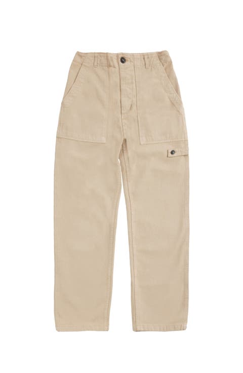 Jerryt Herringbone Cotton Fatigue Trousers