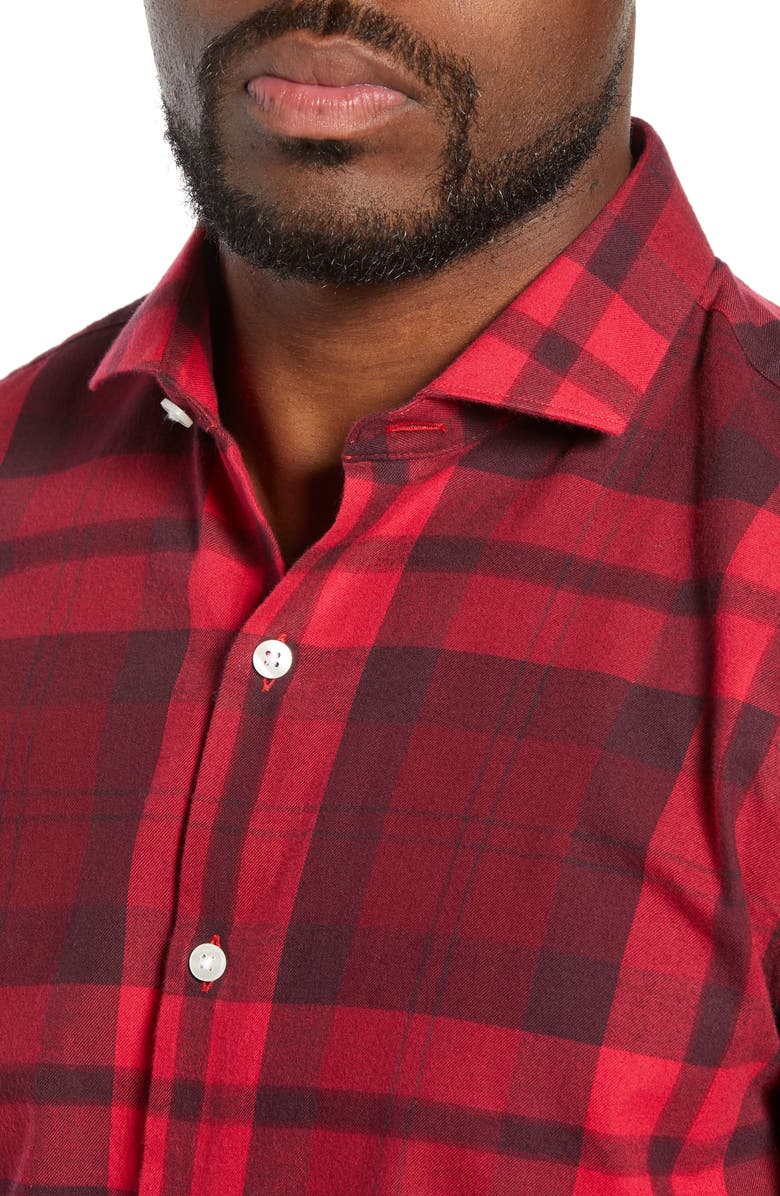 Bonobos Unbutton Down Slim Fit Plaid Sport Shirt, Alternate, color, 
