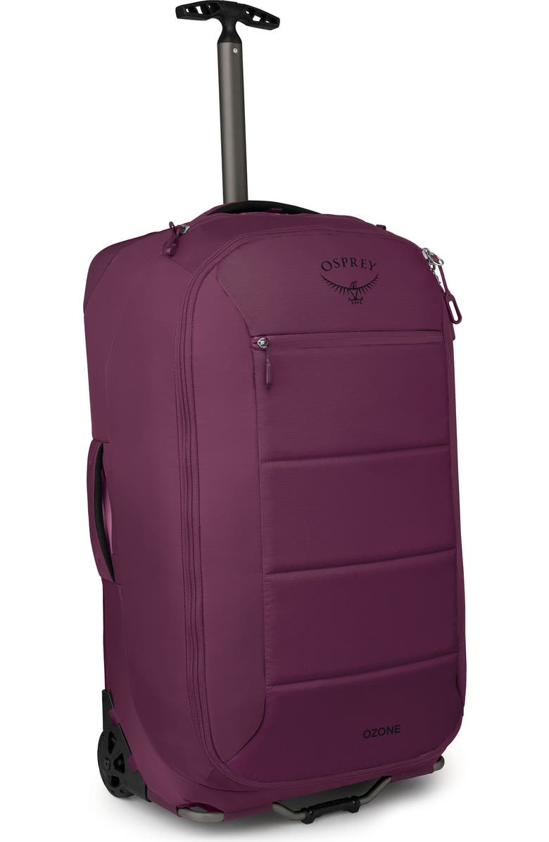 Osprey Ozone Four-Wheel 80-Liter Suitcase, Alternate, color, Moody Burgundy