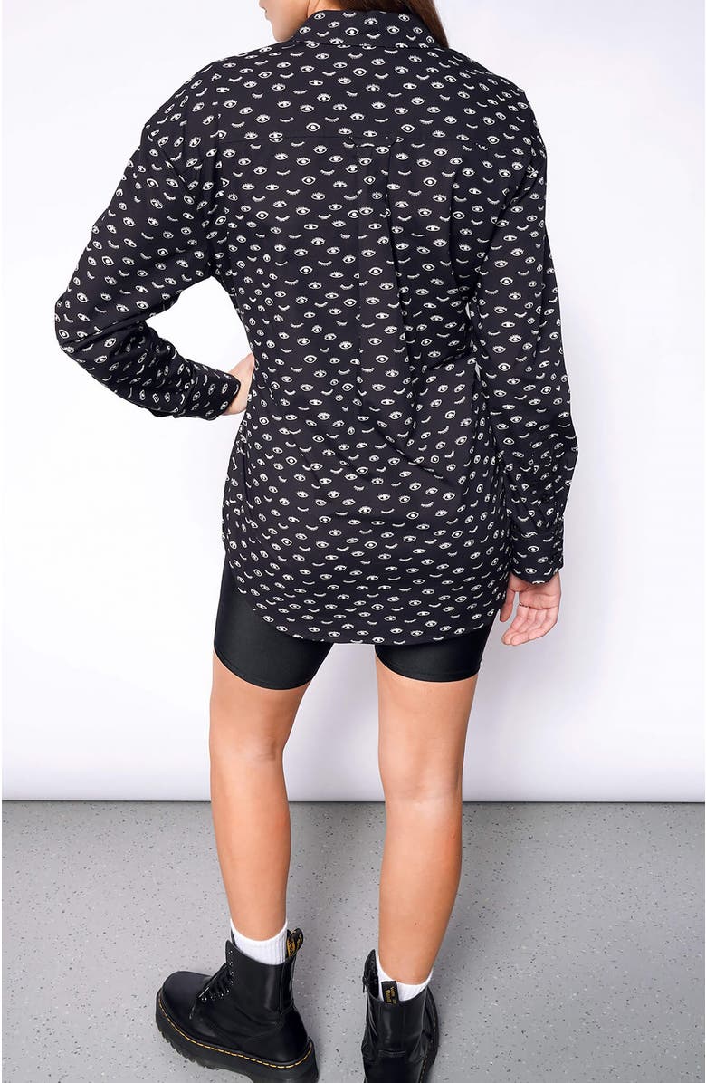 WILDFANG The Essential Long Sleeve Oversized Wrap Button Up, Alternate, color,