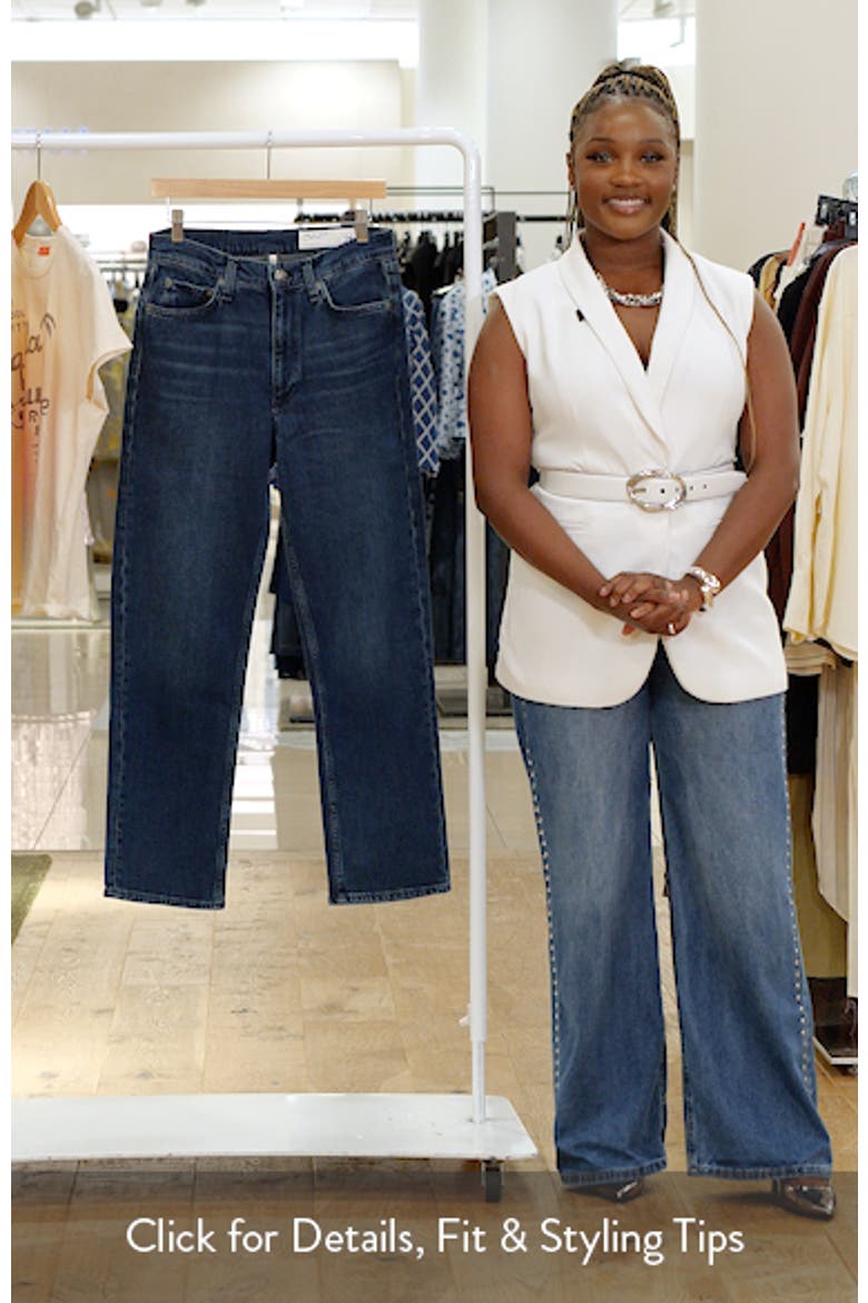 Harlow Mid Rise Straight Leg Jeans video