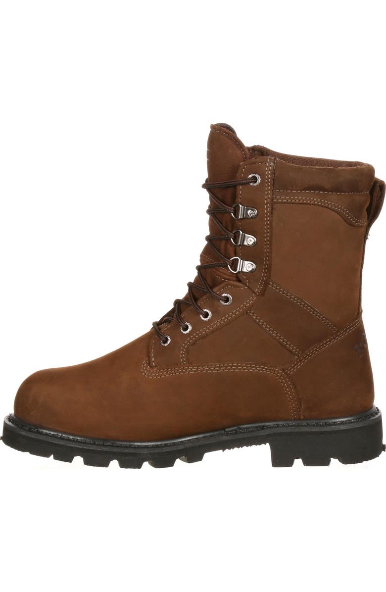 Rocky Steel Toe Goretex Waterproof 600G Insulated Work Boot, Alternate, color, Brown