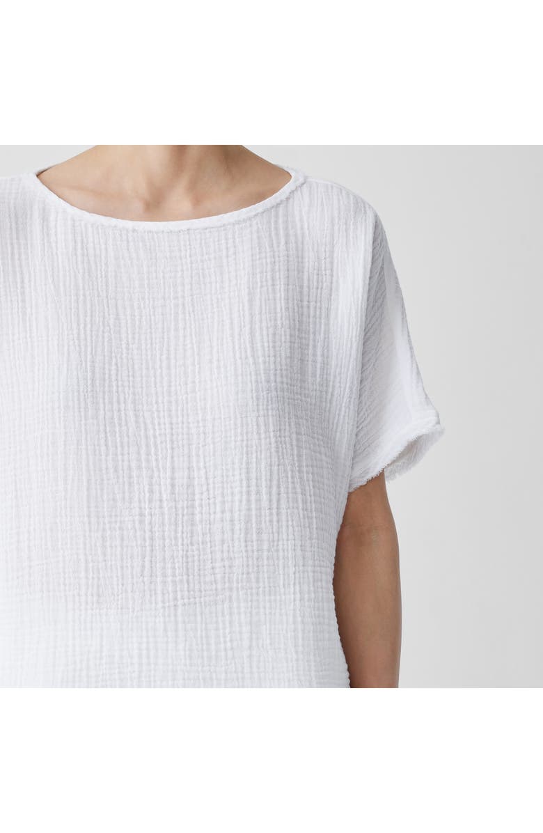 Eileen Fisher Bateau Neck Organic Cotton Top, Alternate, color,
