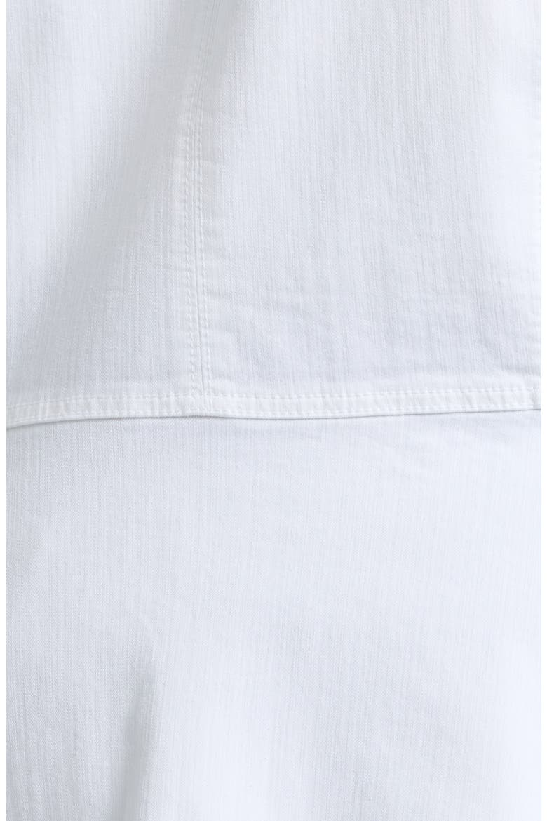 Peplum Denim Jacket, Alternate, color, OPTIC WHITE