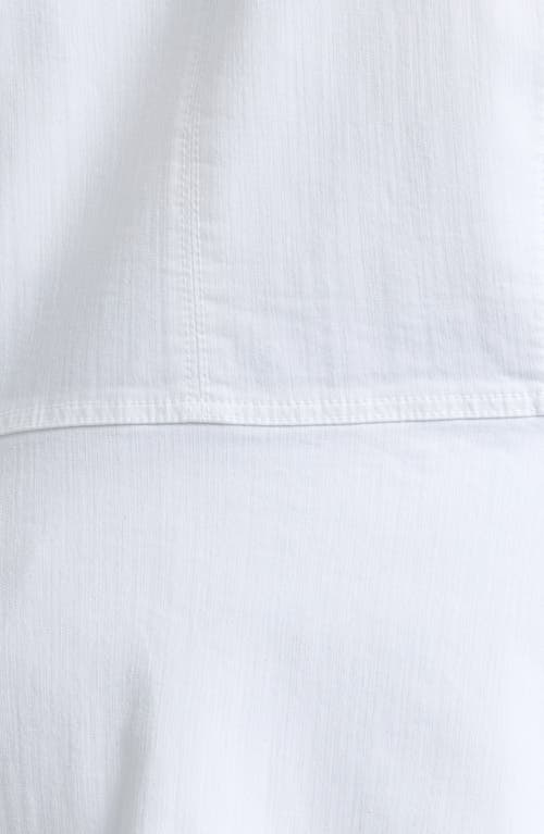 Wit & Wisdom Denim Peplum Jacket In Optic White