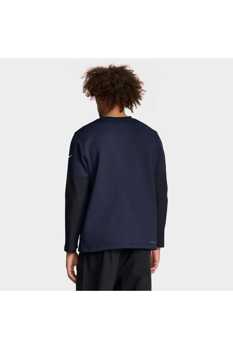 Men's Nike Navy Tennessee Titans Sideline Coach Therma-FIT Long Sleeve T-Shirt, Alternate, color, Navy
