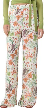 Diane von Furstenberg Verick Print Wide Leg Pants