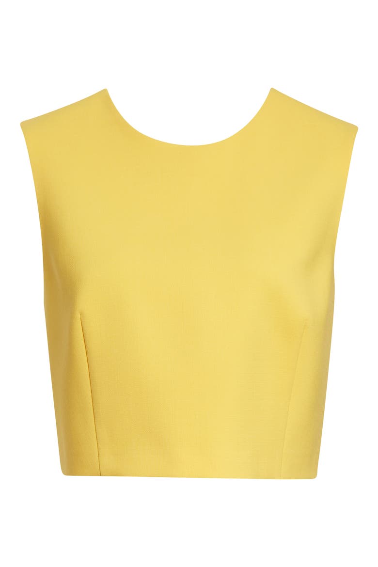 Stretch Virgin Wool Crop Top, Alternate, color, DAFFODIL