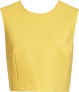 Carolina Herrera Stretch Virgin Wool Crop Top