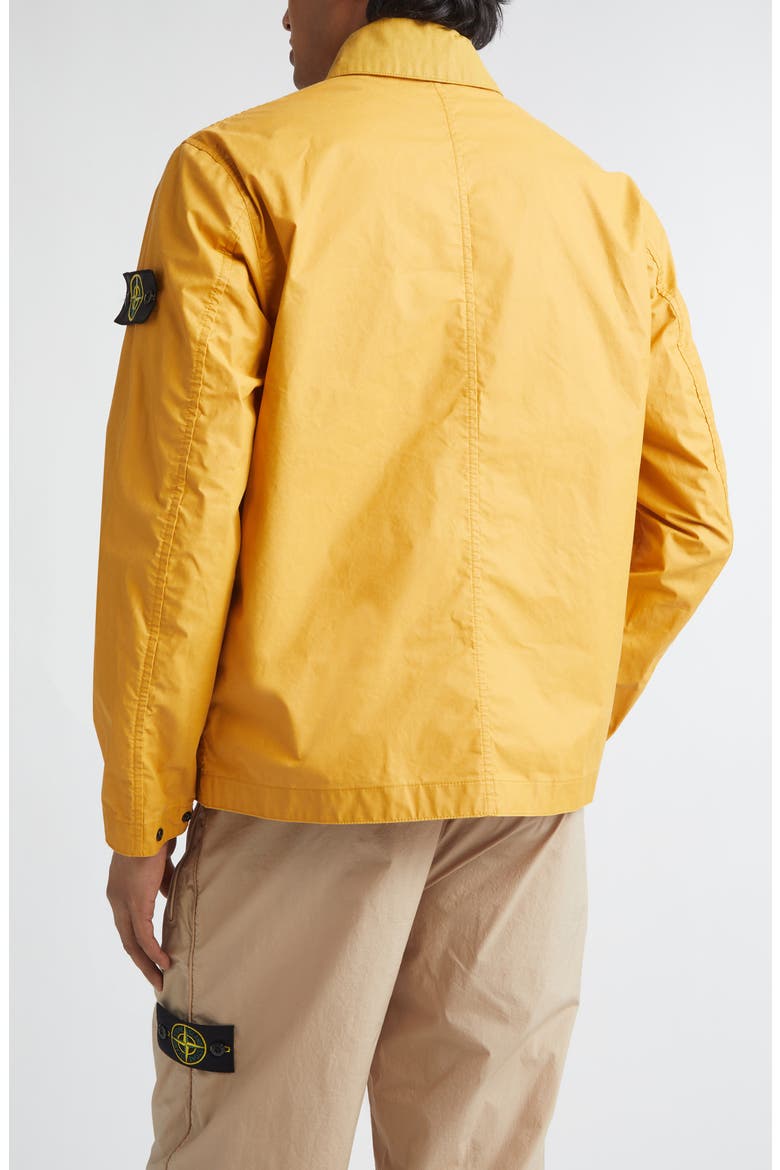 Coated Twill Jacket, Alternate, color, MUSTARD