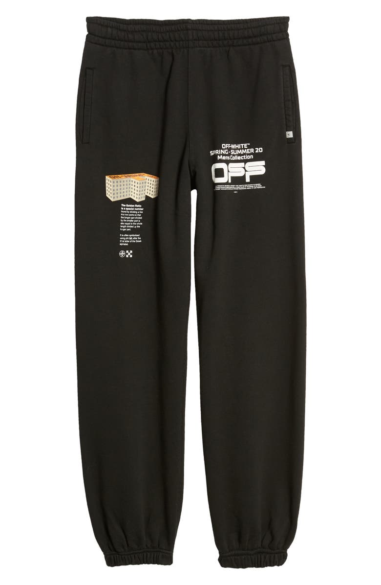 Off-White Wavy Line Logo Slim Sweatpants, Alternate, color,