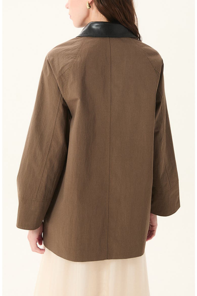 Montecarlo Cotton Blend Barn Jacket, Alternate, color, CHOCOLATE