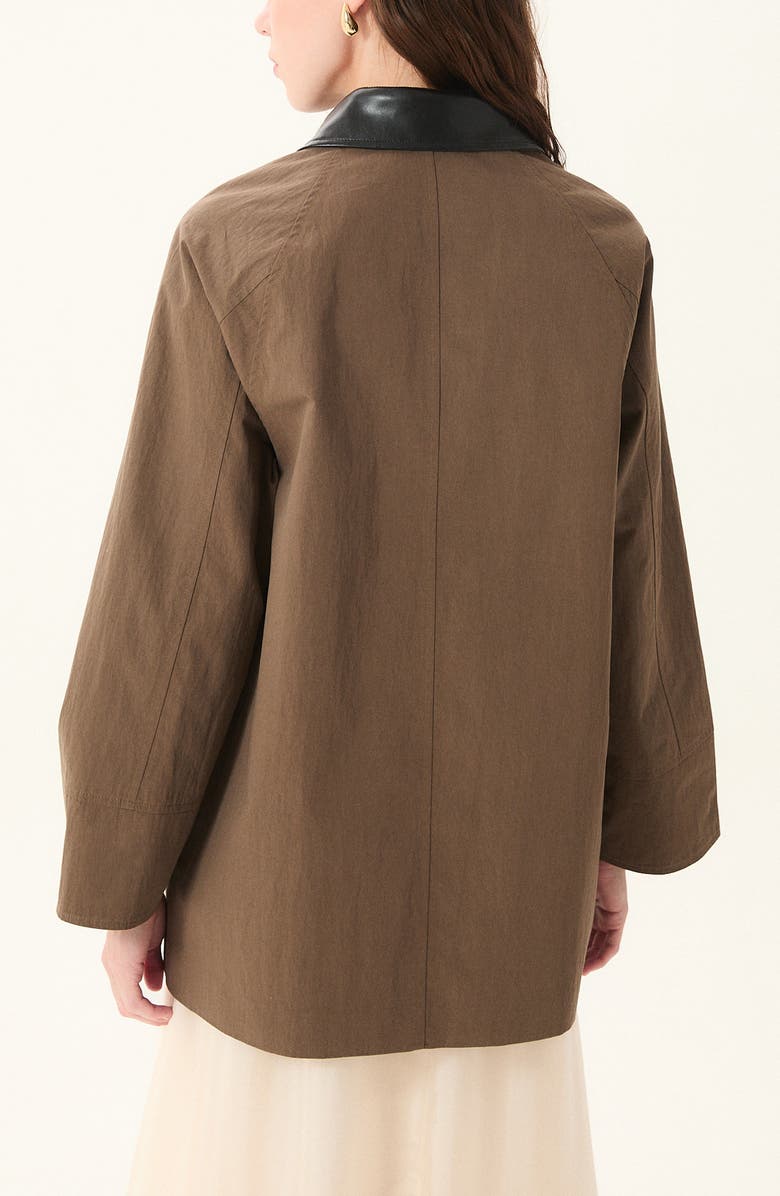 DELUC Montecarlo Cotton Blend Barn Jacket, Alternate, color, Chocolate