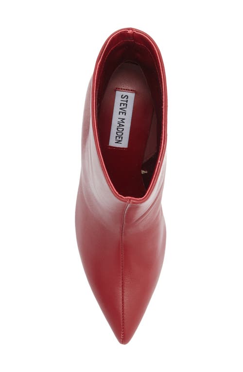 Steve Madden Sierah Pointed Toe Bootie In Red