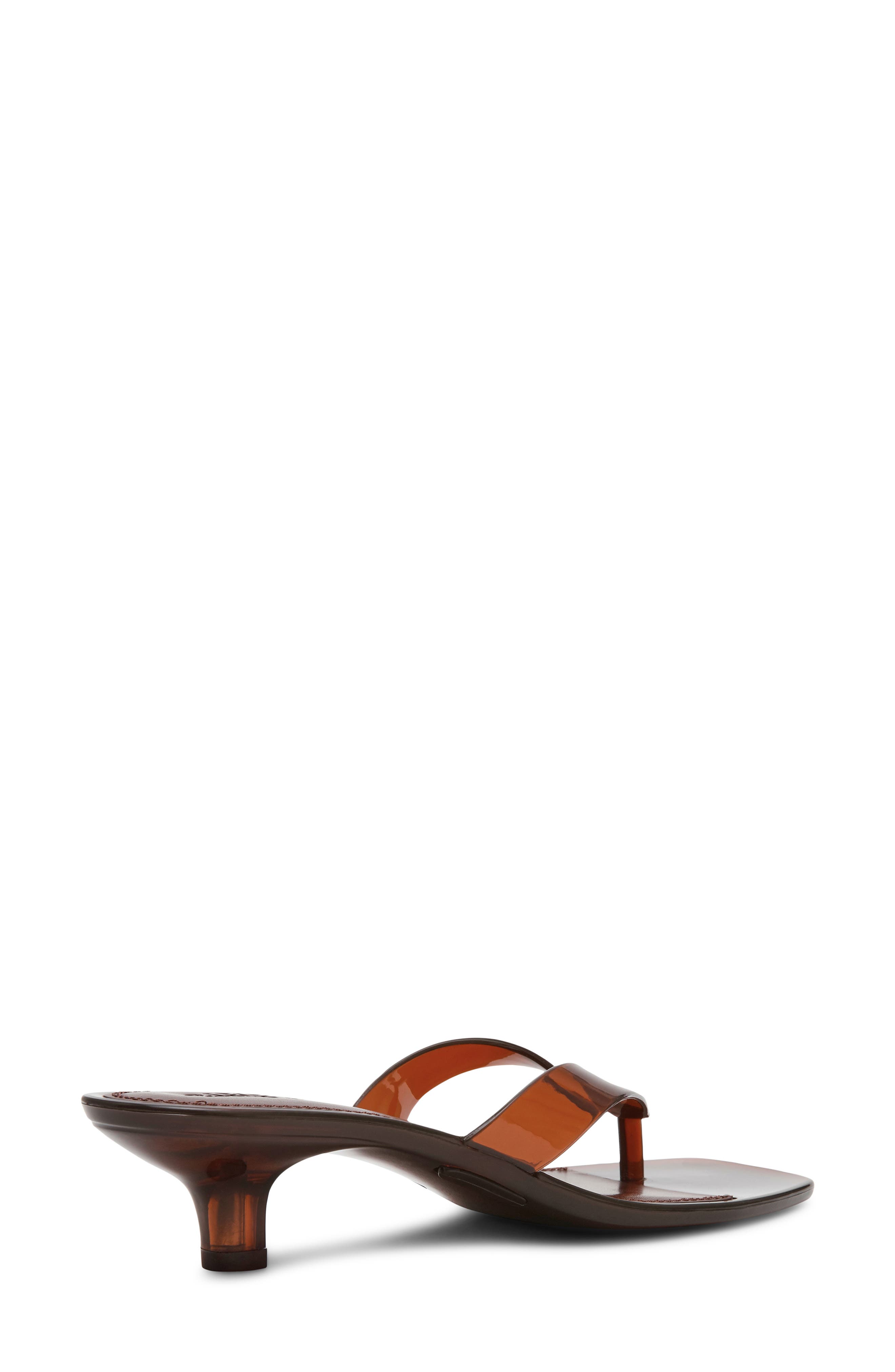Tracie Kitten Heel Flip Flop, Alternate, color, BROWN