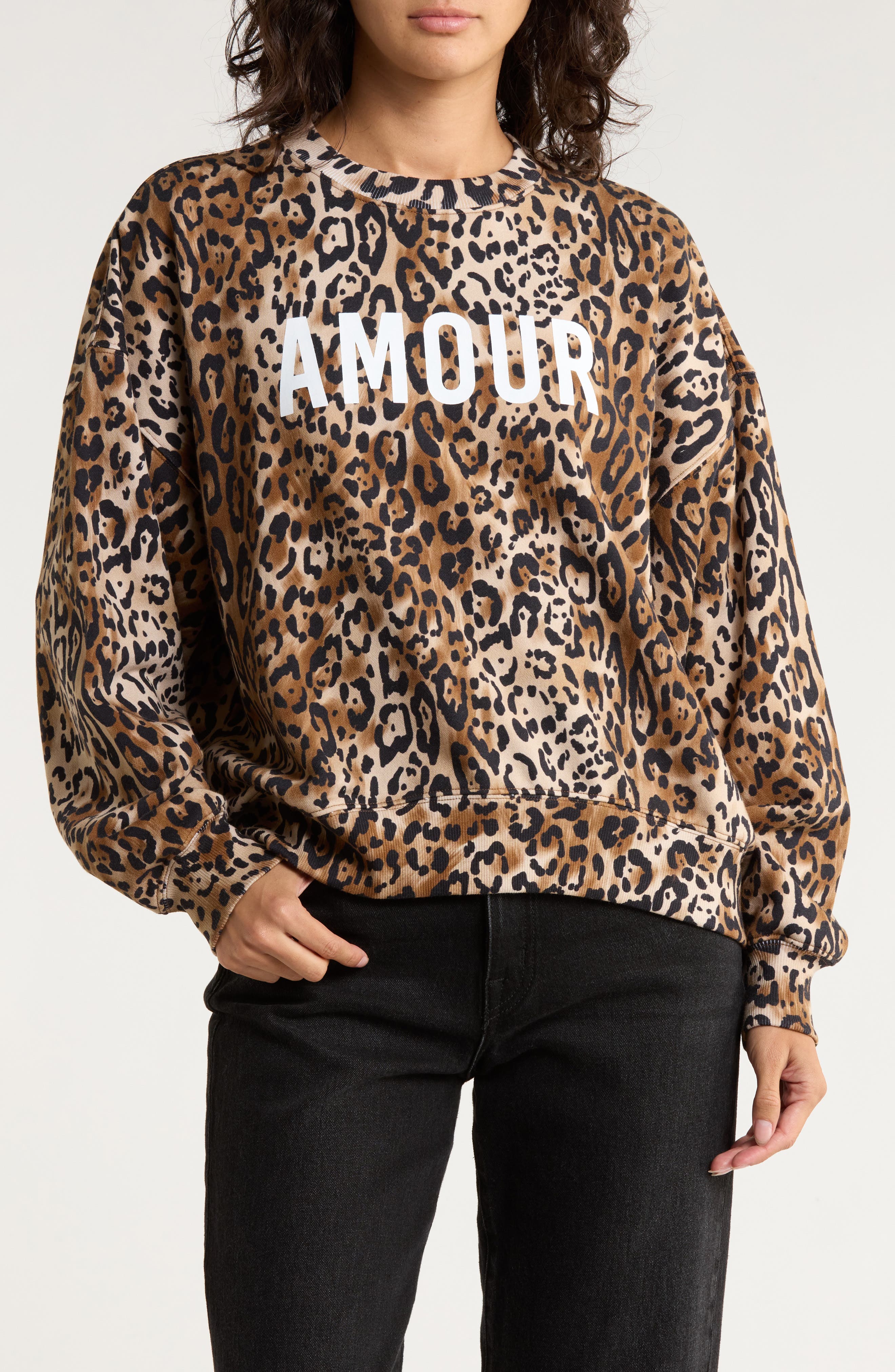 Cinq à Sept Brandy Leopard Amour Sweatshirt