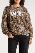 Cinq à Sept Brandy Leopard Amour Sweatshirt