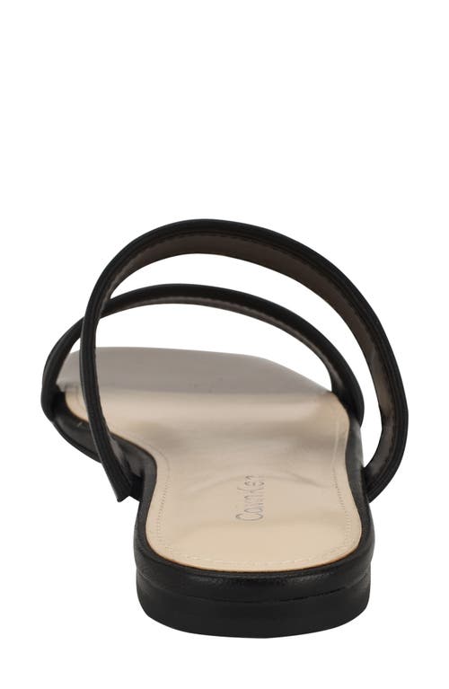 Calvin Klein Felisa Two-strap Sandal In Black